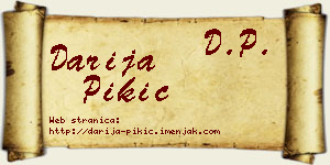 Darija Pikić vizit kartica